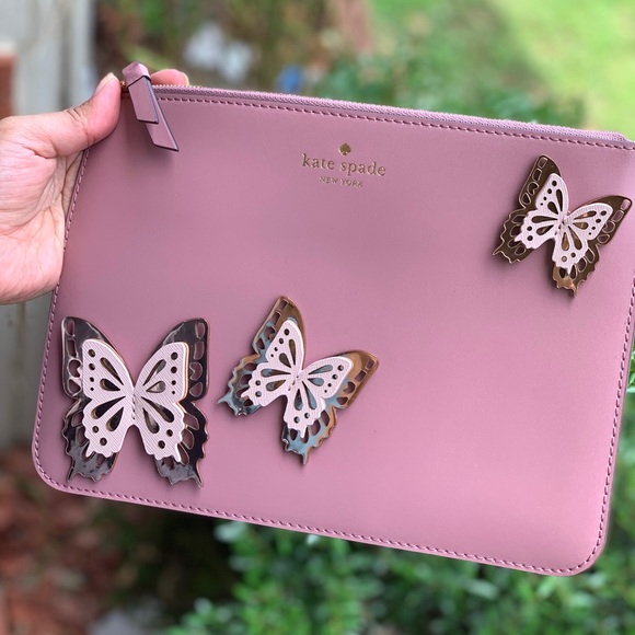 Kate Spade All the buzz Wristlet in Dusty peony - Picture 3 of 7